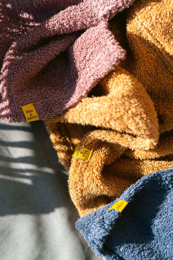 Badstof kleur badponcho