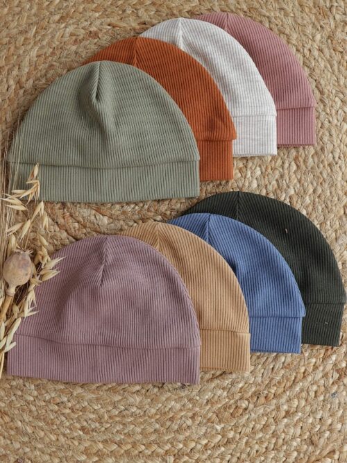Baby mutsje smalle rib Baby mutsje smalle rib
