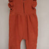 Baby jumpsuit hydrofiel met ruffle mouwtjes zacht & luchtig
